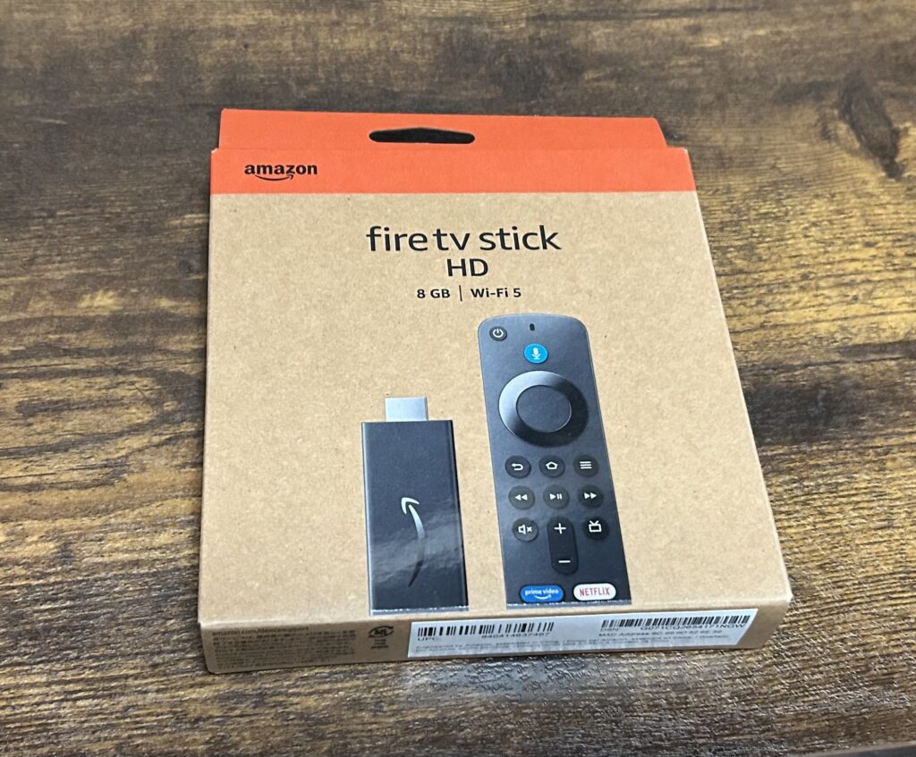 Fire TV Stick HDモデルの外箱
