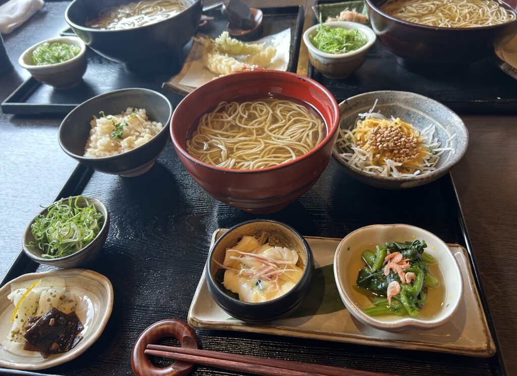京都北山でいただいた蕎麦ランチ