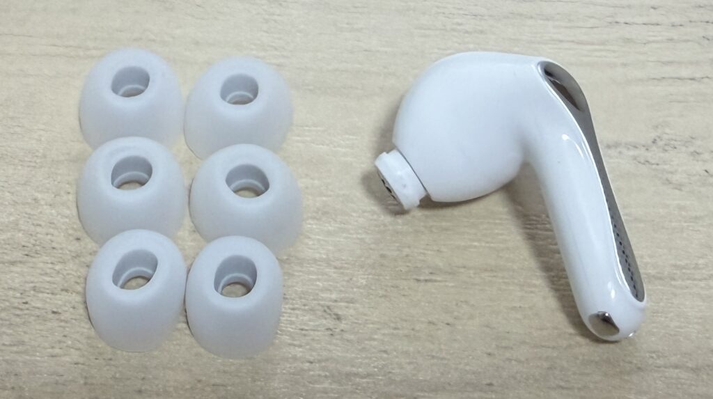 SOUNDPEATS Air5 Proのイヤーピースサイズ比較