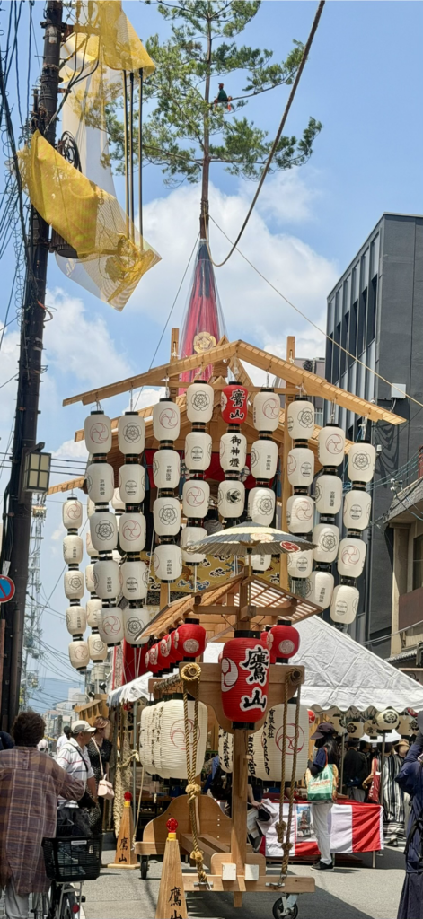 祇園祭後祭で公開された鷹山